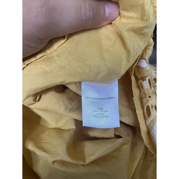 Women’s Sabo Zaco Elysees Yellow Mini Dress Size Medium - Picture 5 of 5